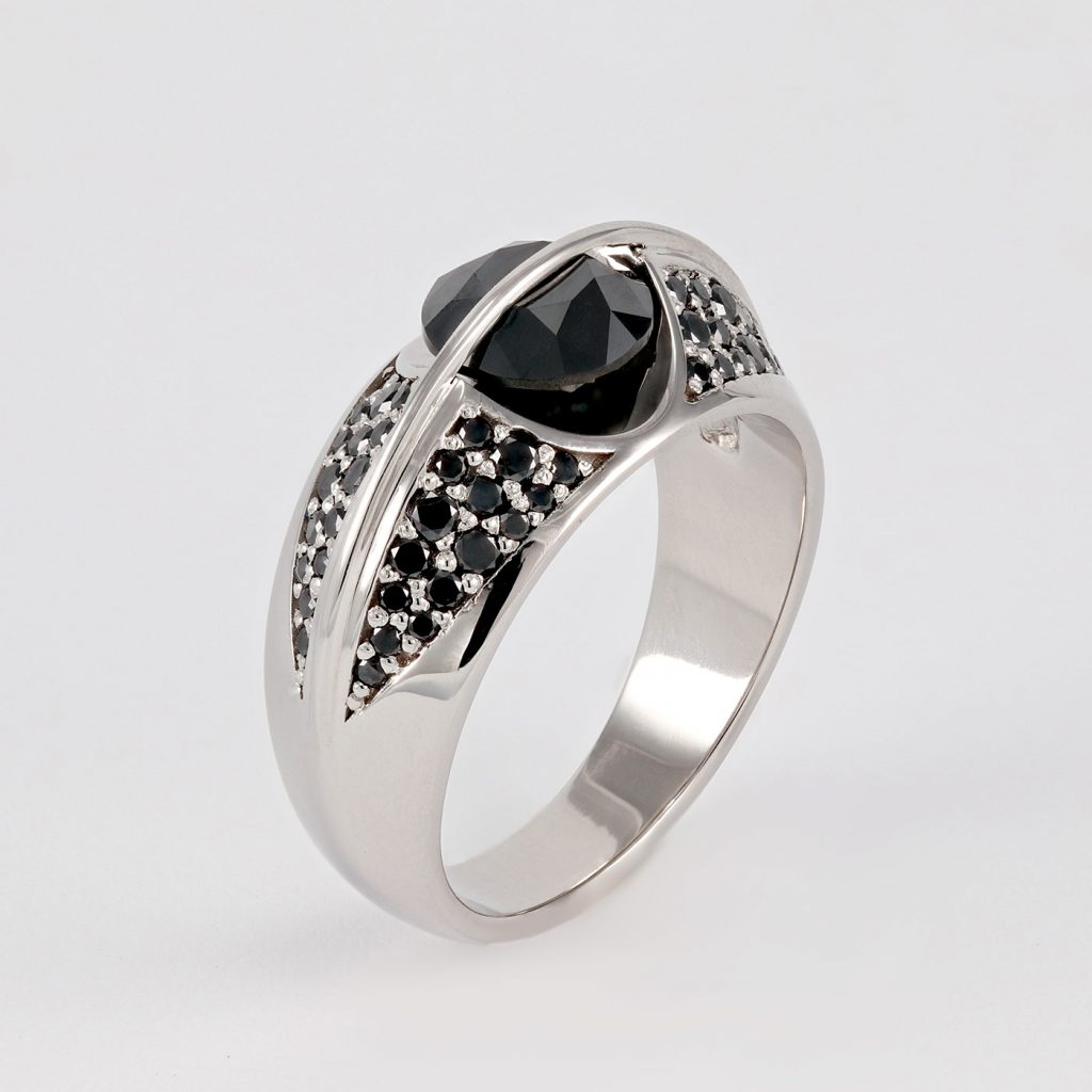 Bespoke Black diamond ring