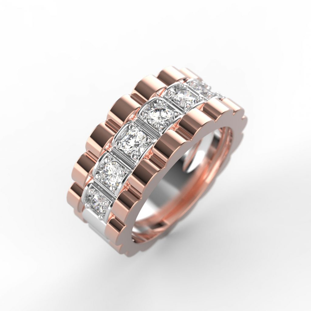 Bespoke mans diamond ring
