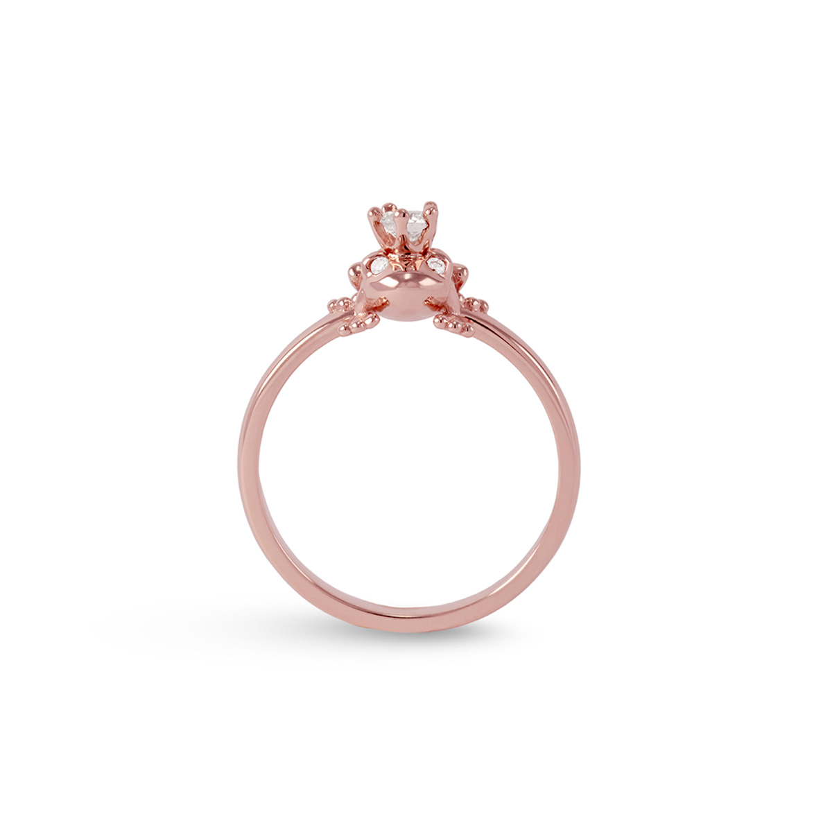 Diamond ring Frog | Zmay Jewelry