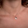 Mini_initial_Disc_necklace_on_model