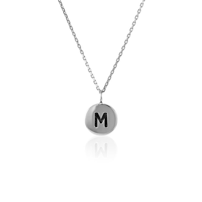 Mini_initial_Disc_necklace_white_gold