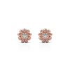 Diamond_Mini_bubbles_circle_earrings_rose_gold