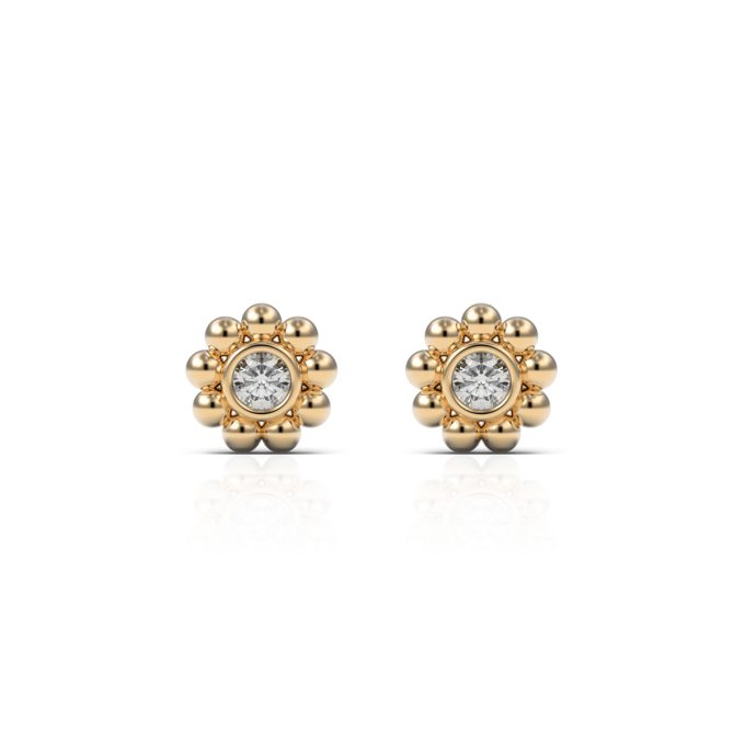 Diamond_Mini_bubbles_circle_earrings_yellow_gold