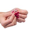 One_of_a_kind_Pink_Sapphire_and_Princess_Diamond_ring_on_hand