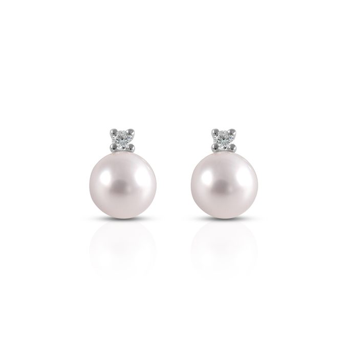 Biserni_uhani_z_diamantom_belo_zlato Pearl_and_diamond_earrings_white_gold