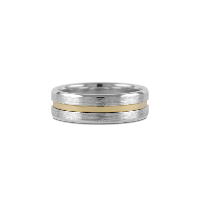 Bicolor_brushed_Mens_wedding_ring_yellow_gold