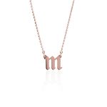Gothic_initial_necklace_rose_gold