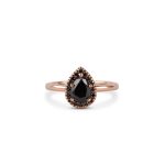 Black_diamond_pear_halo_engagement_ring_rose_gold