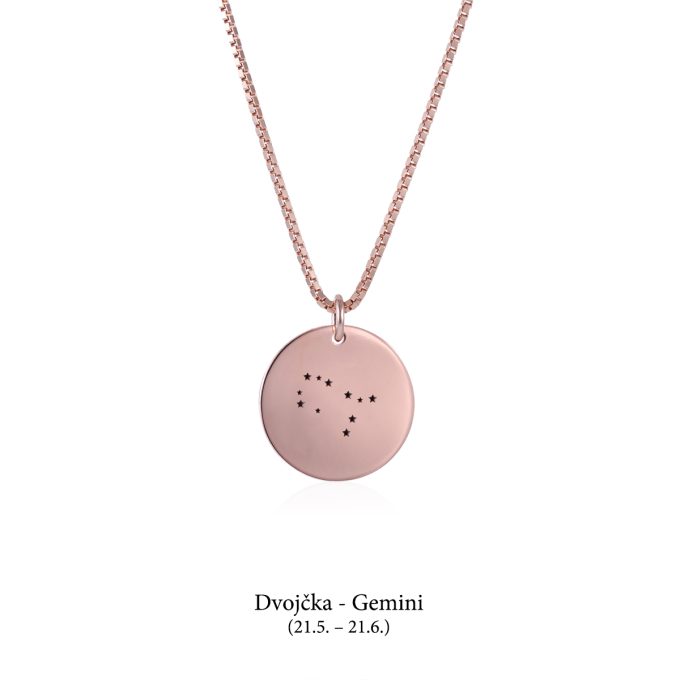 Zodiac_disc_necklace_Gemini_rose_gold