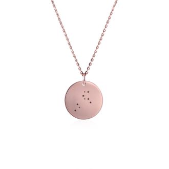 Zodiac_disc_necklace_Leo_detail