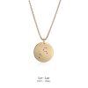 Zodiac_disc_necklace_Leo_yellow_gold