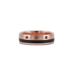 Brushed_Carbon_wedding_ring_with_black_diamonds_rose_gold