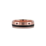 Brushed_Carbon_wedding_ring_with_black_diamonds_rose_gold