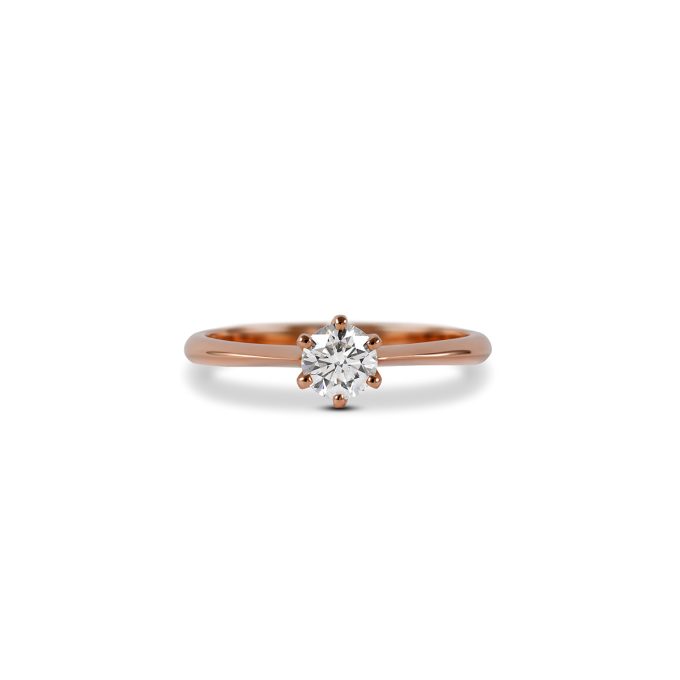 Klasicni_Solitaire_diamantni_zarocni_prstan_roza_zlato Classic_diamond_engagement_ring_Solitaire_rose_gold