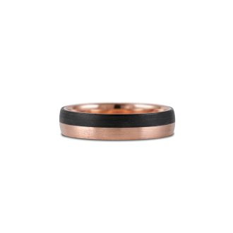 Brushed_Carbon_wedding_ring_two_halves_rose_gold