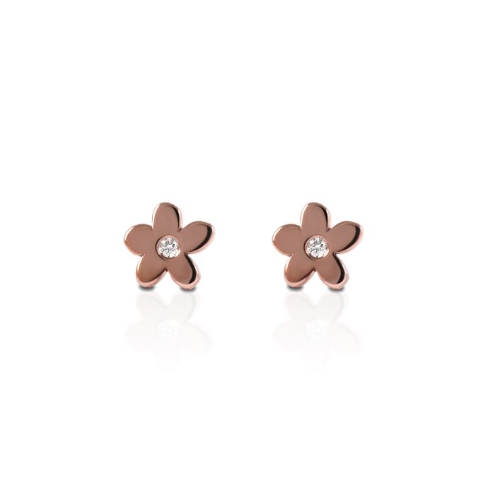 Uhani_cesnjev_cvet_z_diamantom_roza_zlato Cherry_Blossom_diamond_earrings_rose_gold