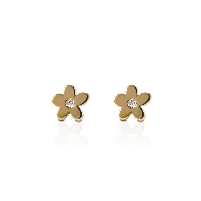 Uhani_cesnjev_cvet_z_diamantom_rumeno_zlato Cherry_Blossom_diamond_earrings_yellow_gold