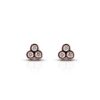 Uhani_diamantni_tris_roza_zlato Three_diamond_bezel_earrings_rose_gold