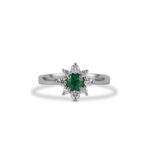 Snowflake_emerald_engagement_ring_white_gold