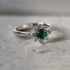 Snowflake_emerald_engagement_ring_detail