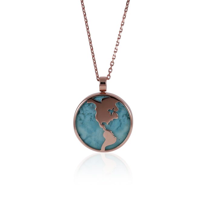 One_of_a_kind_turquoise_world_map_necklace_detail